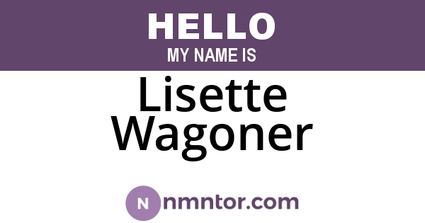 Lisette Wagoner