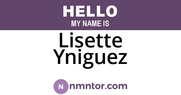 Lisette Yniguez
