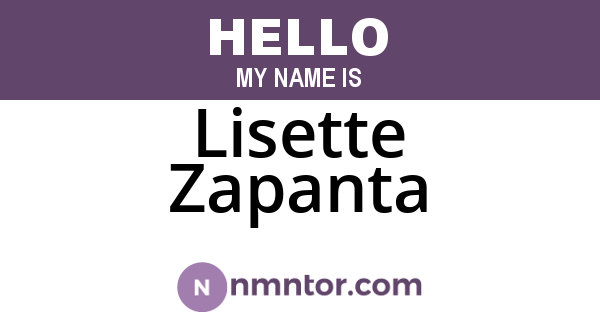 Lisette Zapanta