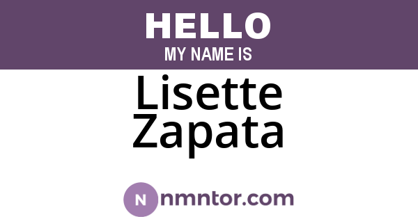 Lisette Zapata
