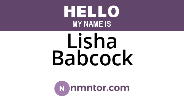 Lisha Babcock