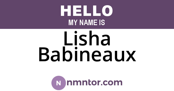 Lisha Babineaux