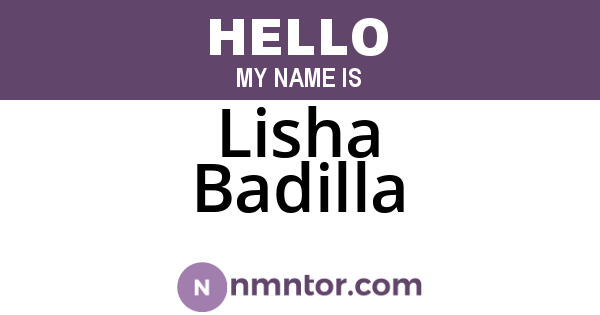 Lisha Badilla
