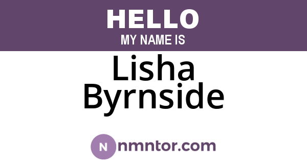 Lisha Byrnside