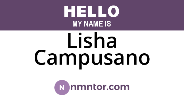 Lisha Campusano