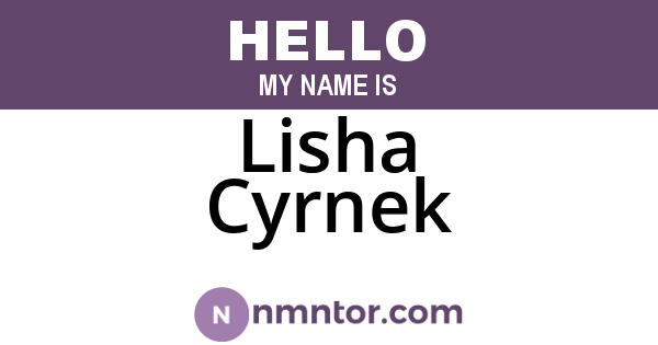 Lisha Cyrnek