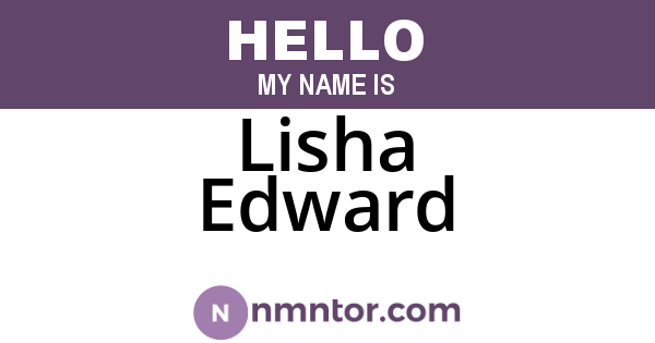 Lisha Edward