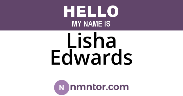 Lisha Edwards