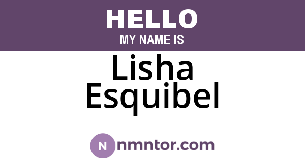 Lisha Esquibel
