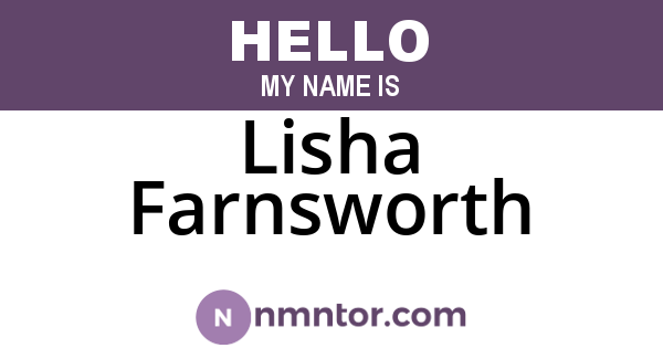 Lisha Farnsworth