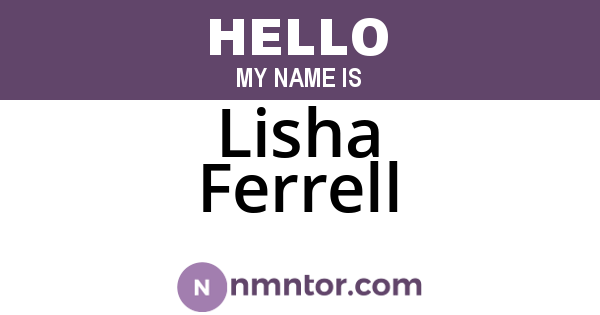 Lisha Ferrell