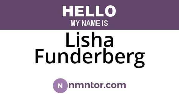 Lisha Funderberg