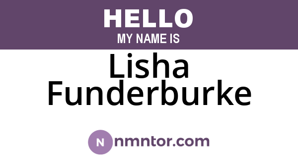 Lisha Funderburke