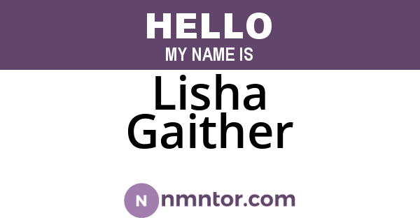Lisha Gaither