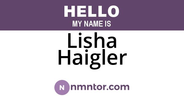 Lisha Haigler