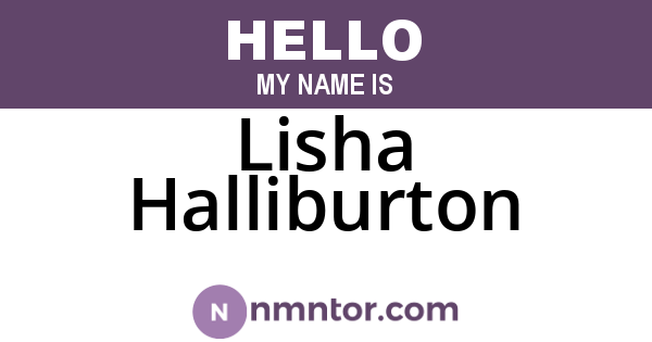 Lisha Halliburton