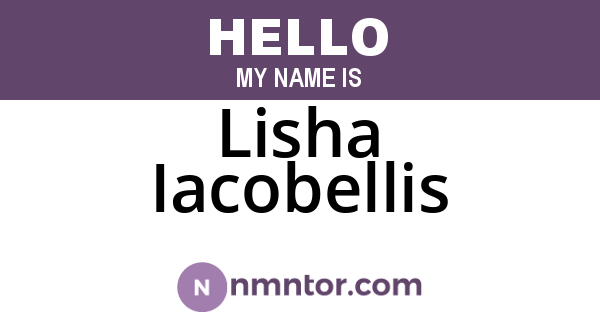 Lisha Iacobellis