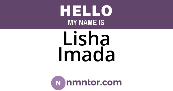 Lisha Imada