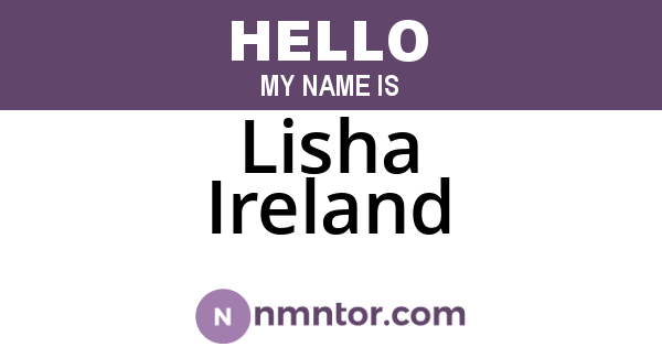 Lisha Ireland
