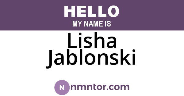 Lisha Jablonski