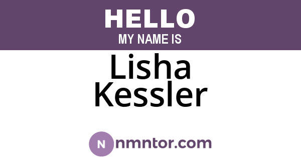 Lisha Kessler