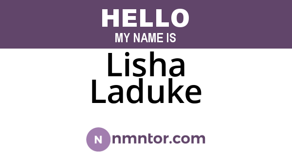 Lisha Laduke