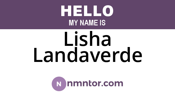 Lisha Landaverde