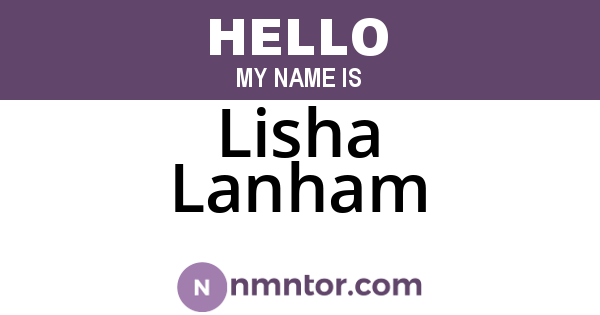 Lisha Lanham