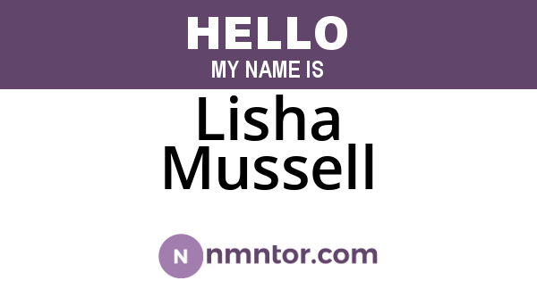 Lisha Mussell