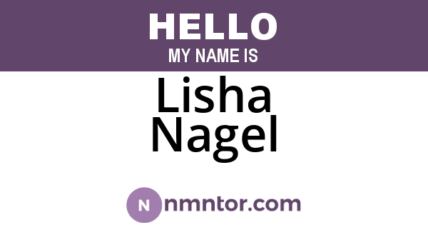 Lisha Nagel