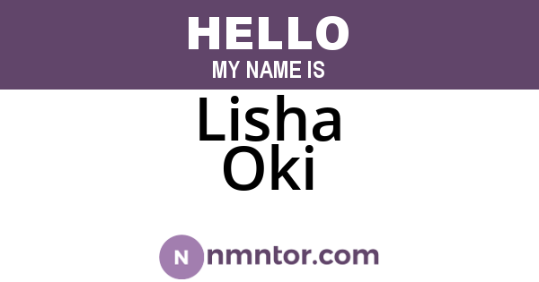Lisha Oki