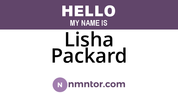 Lisha Packard
