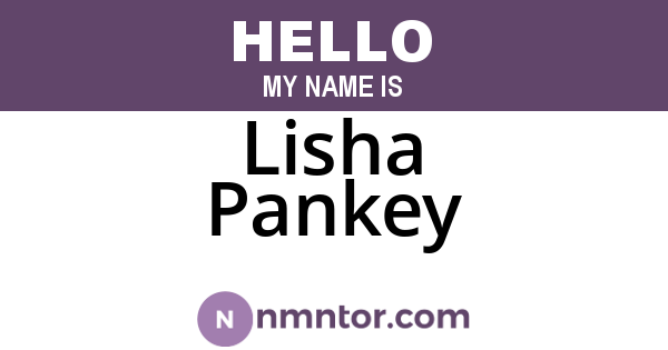 Lisha Pankey