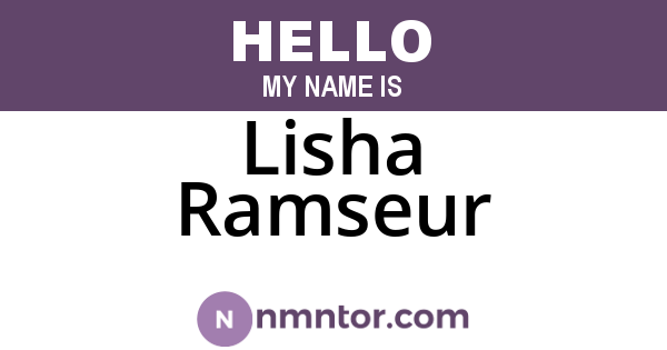 Lisha Ramseur