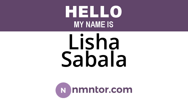 Lisha Sabala