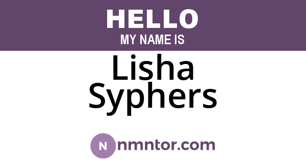 Lisha Syphers