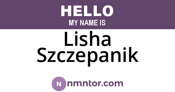 Lisha Szczepanik