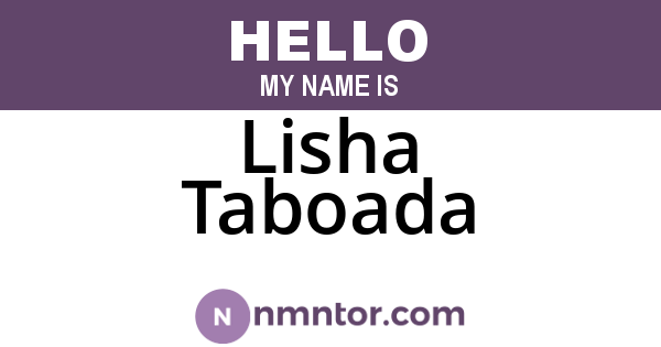 Lisha Taboada