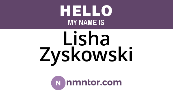 Lisha Zyskowski