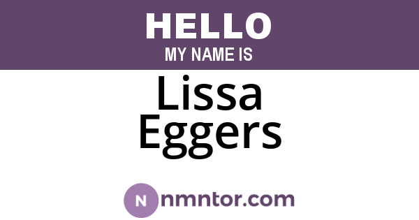 Lissa Eggers