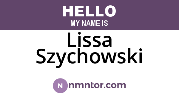 Lissa Szychowski