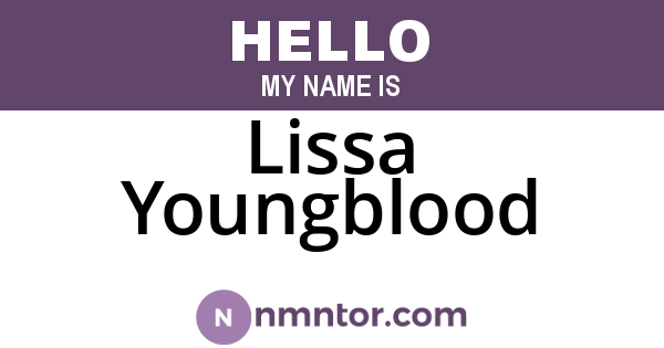 Lissa Youngblood