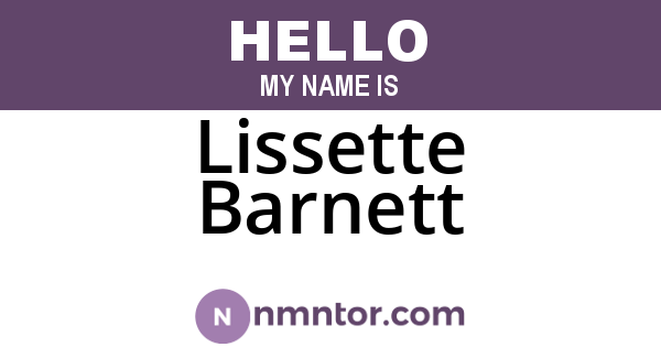 Lissette Barnett