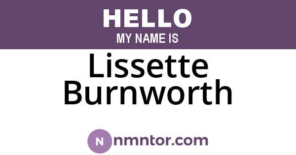 Lissette Burnworth