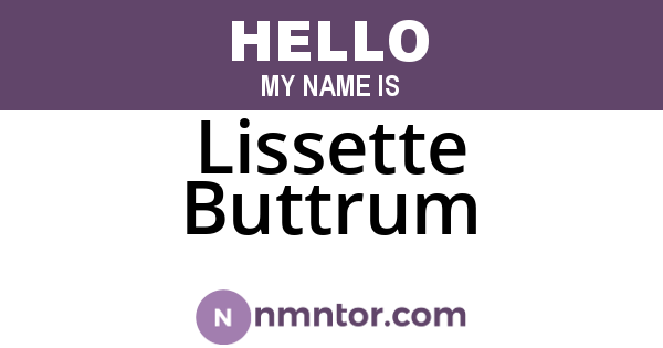 Lissette Buttrum