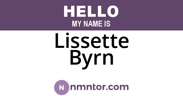Lissette Byrn