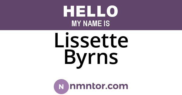Lissette Byrns