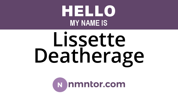 Lissette Deatherage