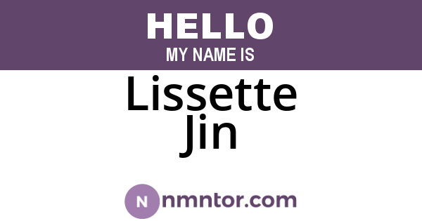 Lissette Jin