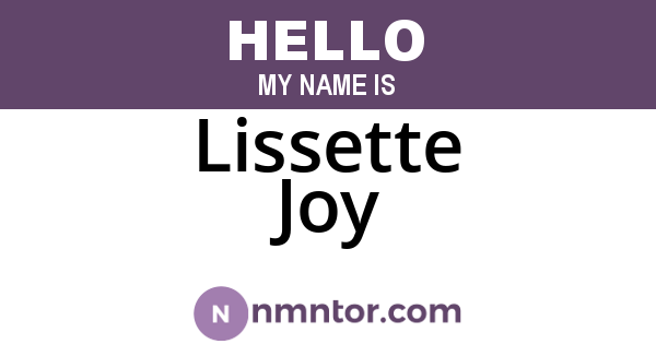 Lissette Joy